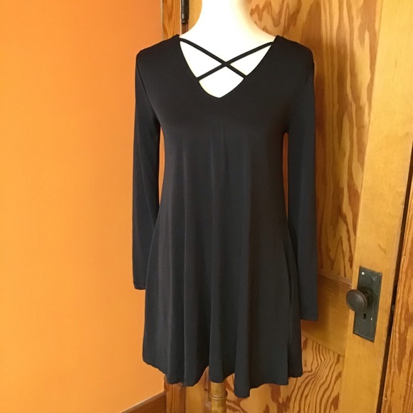 SOLD Gothic Alya flowy trendy black tunic - Picture 5 of 7